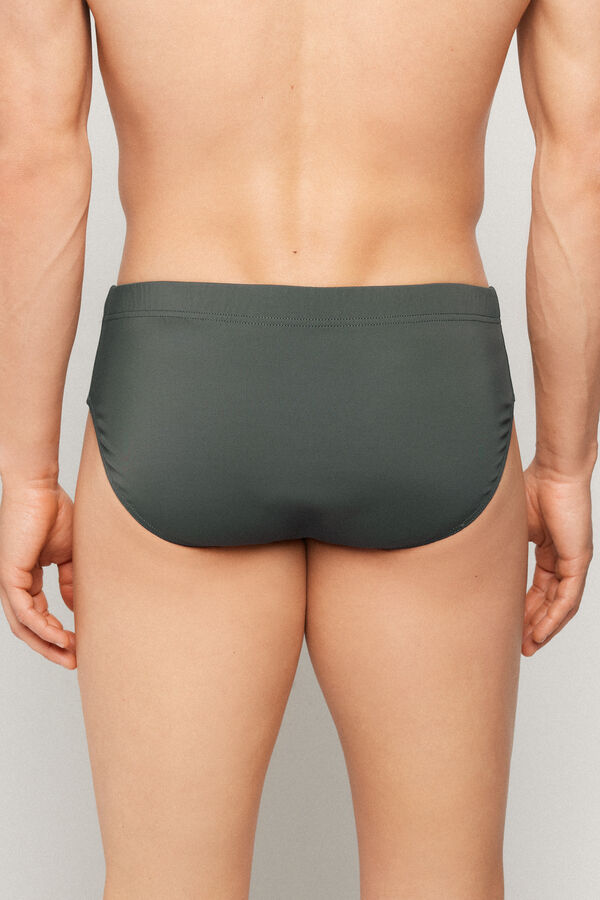 Basic Plain Colour Microfibre Swimming Trunks  