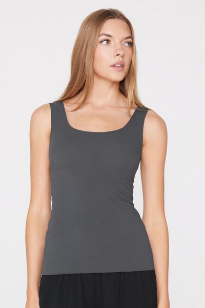 Laser-Cut Organic Cotton Camisole