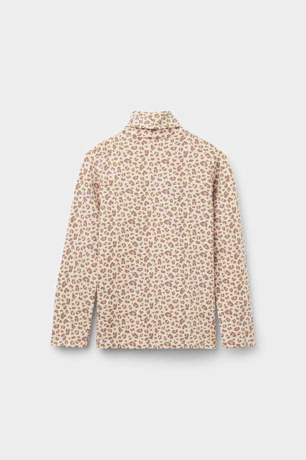 Rollkragenpullover aus Thermobaumwolle mit Print Unisex f&uuml;r Kinder  