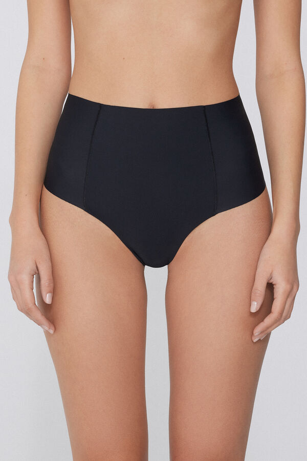Laser Cut High-Waist Shaping Brazilian Briefs  