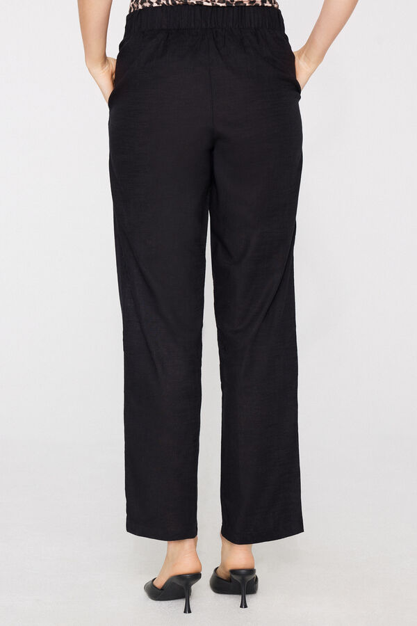 Pantalon Long Cigarette Toile de Coton  