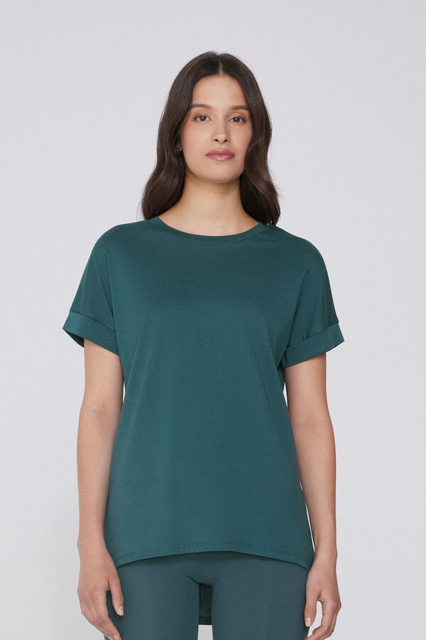 Футболка Бавовняна Кімоно із Закотами  