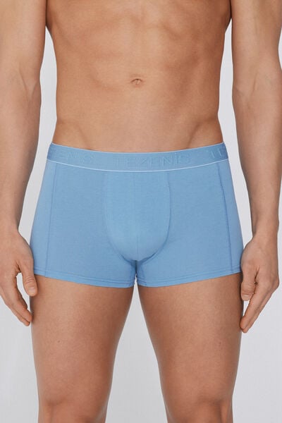 Boxers de Algod&atilde;o Org&acirc;nico Costuras Contrastantes com Log&oacute;tipo