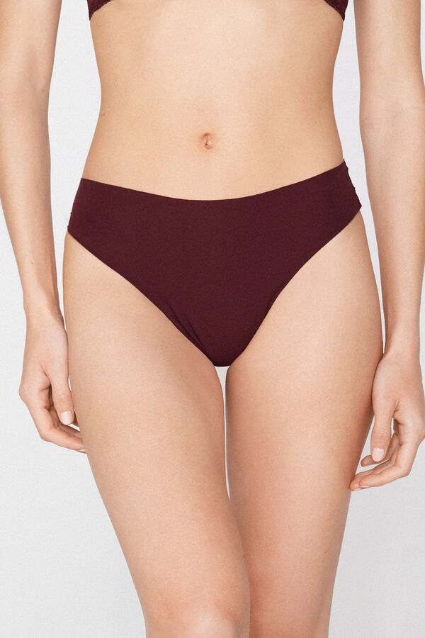 Culotte Br&eacute;silienne Sans Couture Coton Biologique Dentelle Recycl&eacute;e  