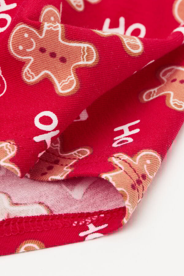 Culotte Fille en Coton avec Imprim&eacute; No&euml;l  