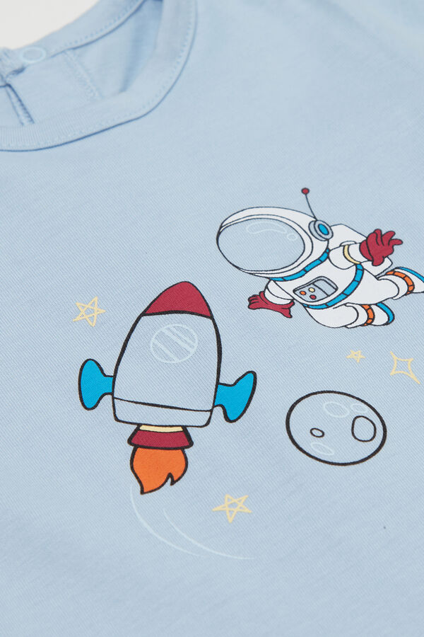 Baby Pure Cotton Playsuit with Long Sleeves  