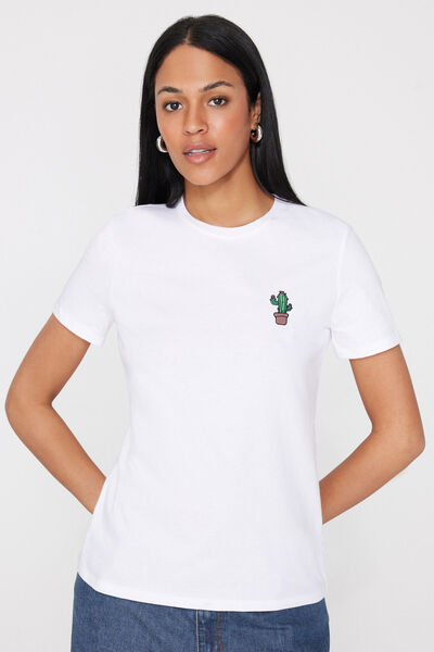 100% Cotton T-Shirt with Print