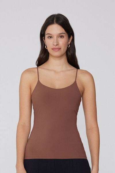 Tanktop met Verstelbare Schouderbandjes Natural Lifting 2 in 1