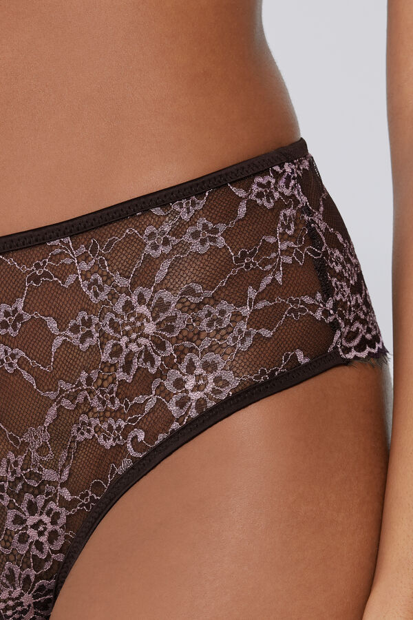 Culotte Brasiliana Midnight Bloom  