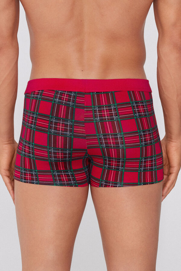 Boxerky z Elastick&eacute; Bavlny s V&aacute;nočn&iacute;m Potiskem  