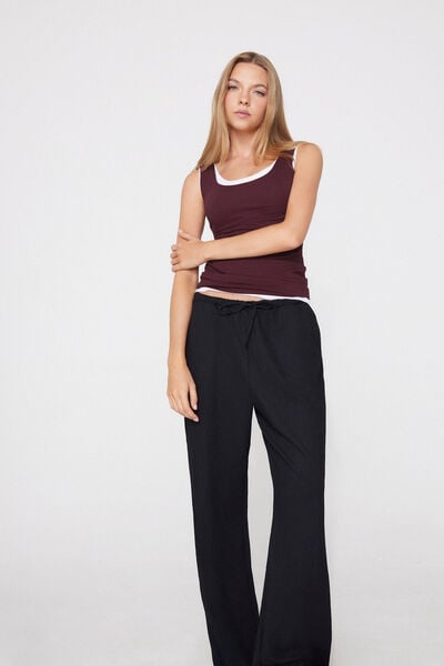 Laser-Cut Organic Cotton Camisole