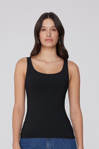 Tanktop met Brede Schouderbanden Natural Lifting 2 in 1