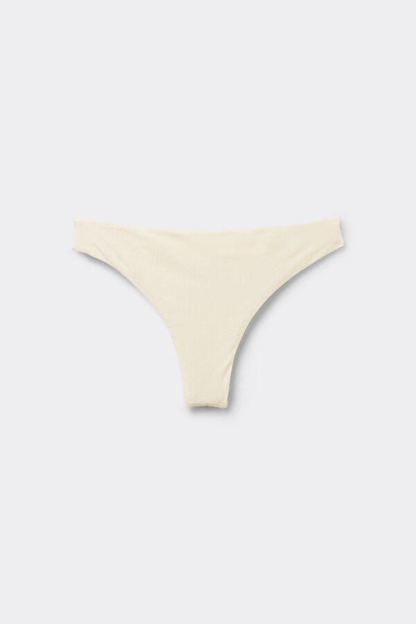Bas de Bikini Br&eacute;silien Paradise Bay Blanc  