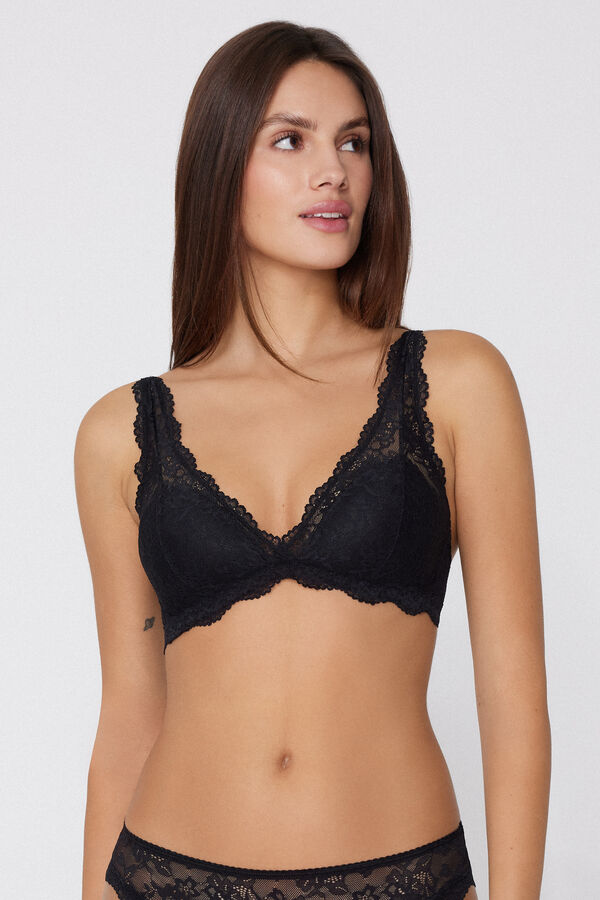 Havana Recycled Lace Triangle Bra  