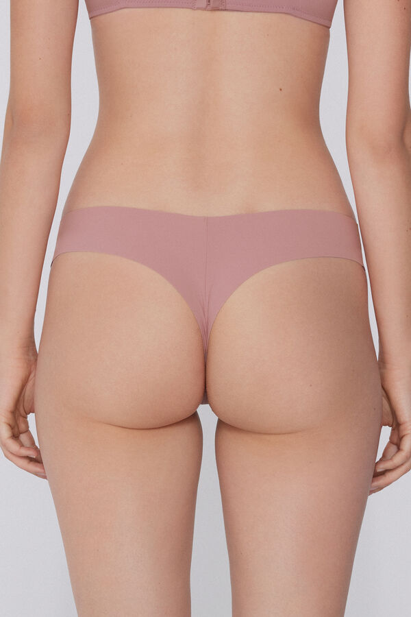 High-Leg Laser-Cut Recycled Microfibre Brazilian Briefs  