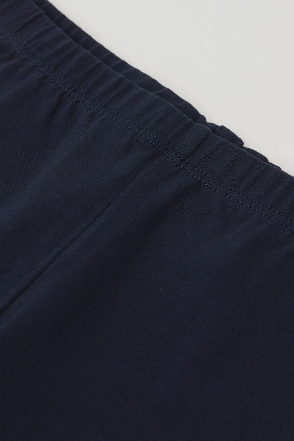 Легінси-Капрі з Однотонної Бавовни для Дівчаток  