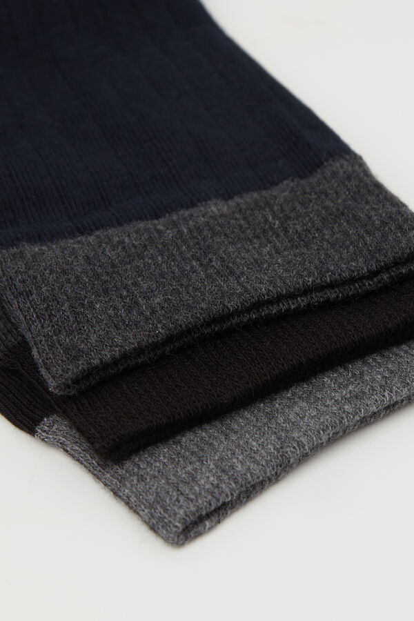 3&nbsp;Paar gemusterte Baumwoll-Kurzsocken ohne Bund f&uuml;r Herren  