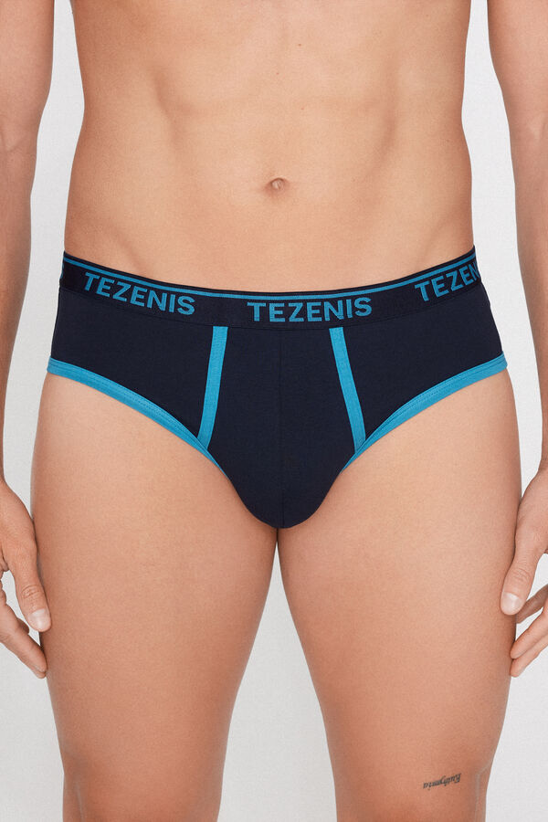 Slip homme &agrave; bords contastants  