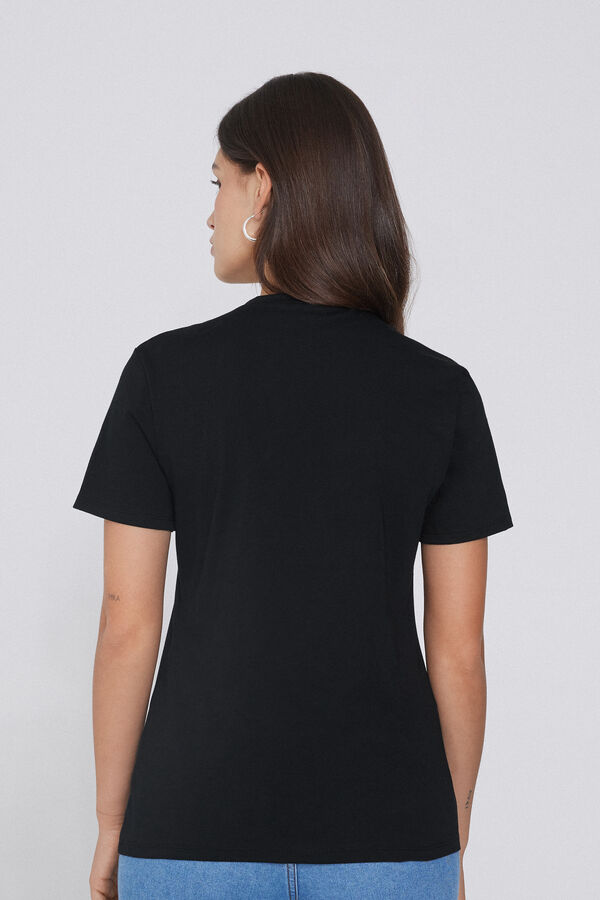 T-Shirt Col Rond en Coton Biologique  