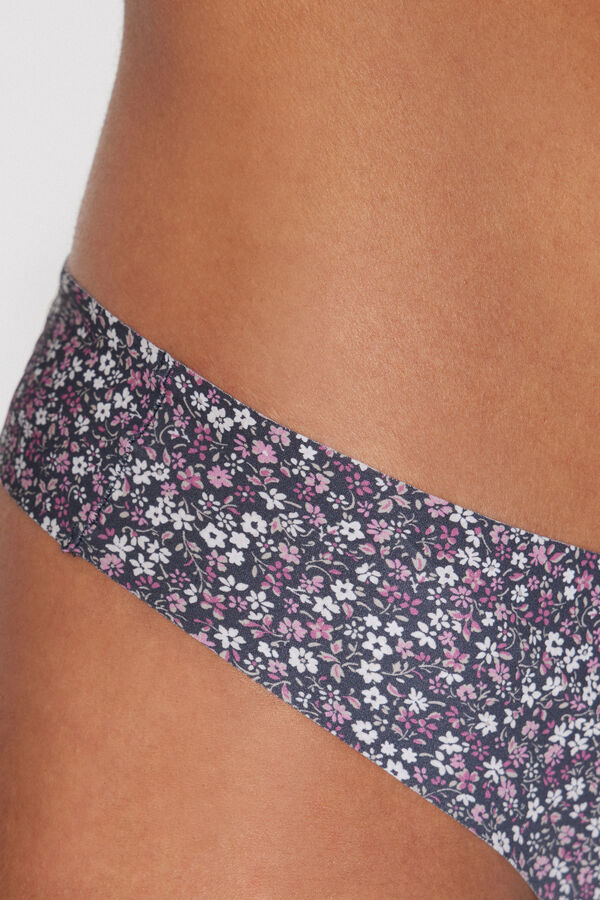 Cueca Brasileira Sem Costuras em Microfibra Estampada  