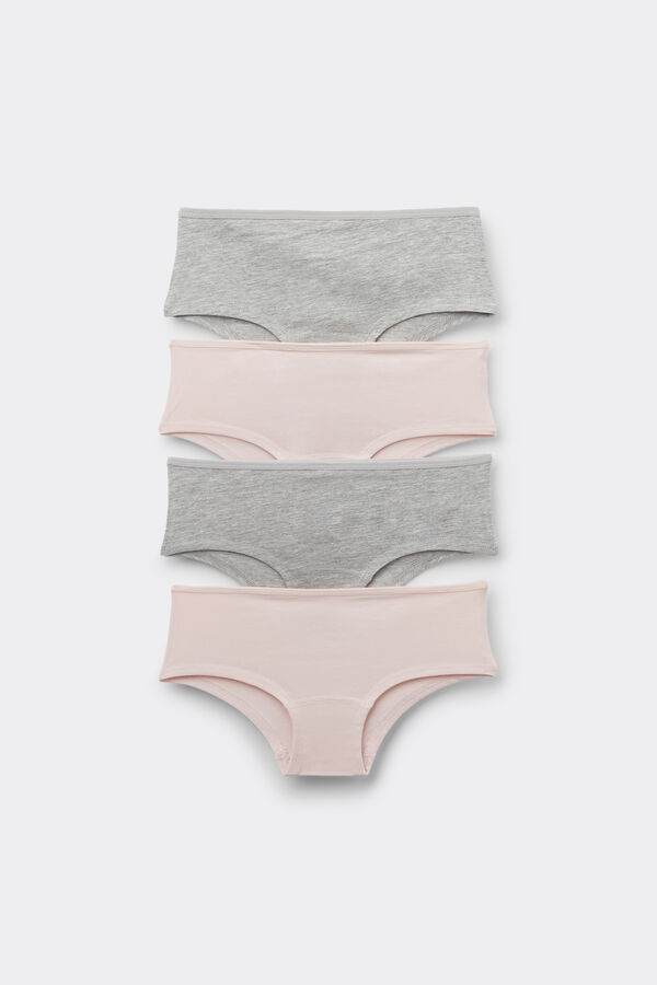 4&nbsp;Пари Базових Кюлотів із Бавовни для Дівчаток  