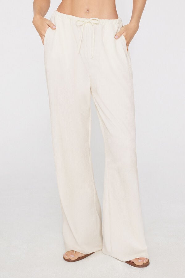 Crinkle Palazzo Trousers  