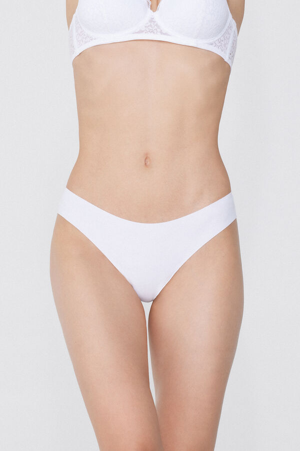 Culotte Br&eacute;silienne Sans Couture Coton Biologique Dentelle Recycl&eacute;e  