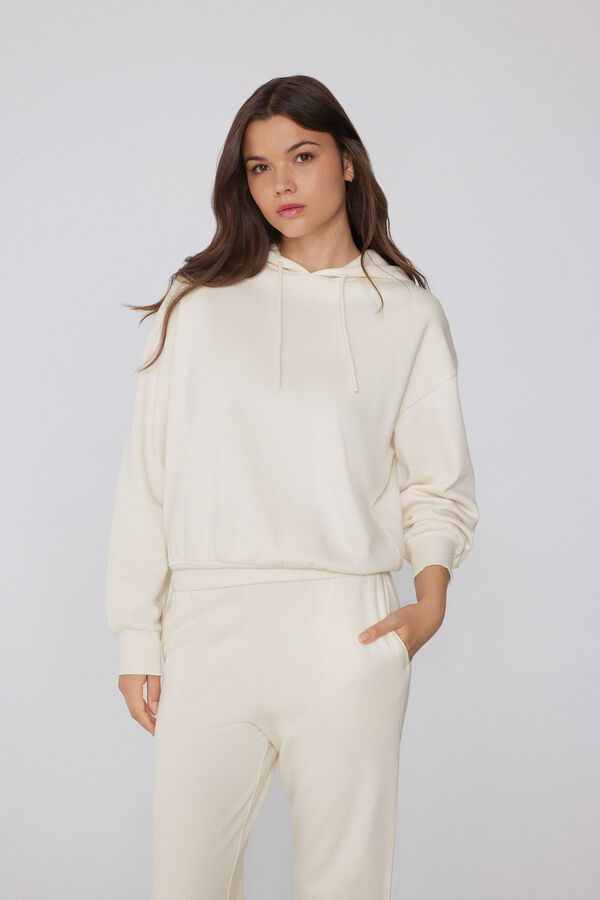 Толстовка з Капюшоном зі Щільної Тканини  