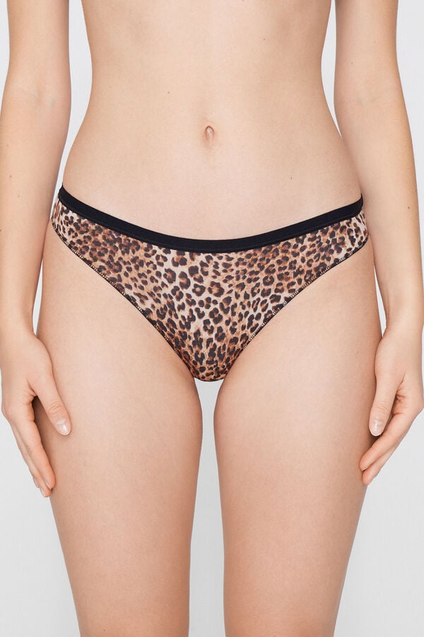 Printed Cotton Brazilian Briefs  