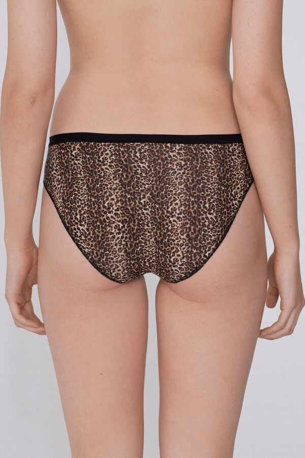 Nyomott Mint&aacute;s Pamut Bugyi  