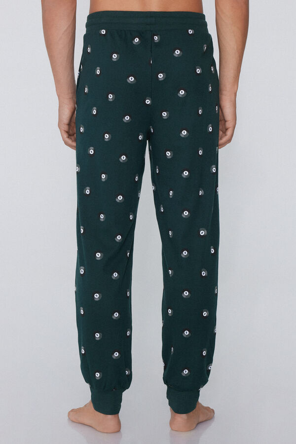 Джоггеры из Плотного Хлопка с Карманами и Принтом  
