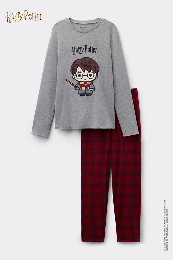Harry Potter Patch Long Cotton Pyjamas  