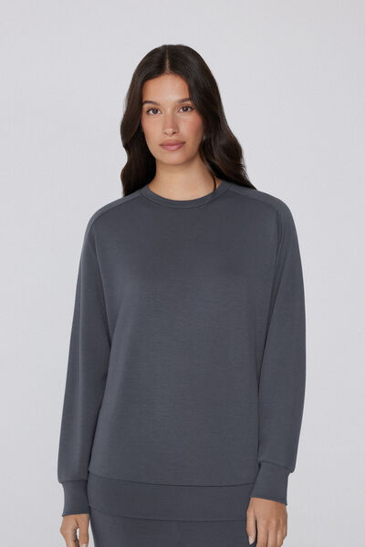 Світшот із Віскози Soft Touch із Круглим Вирізом