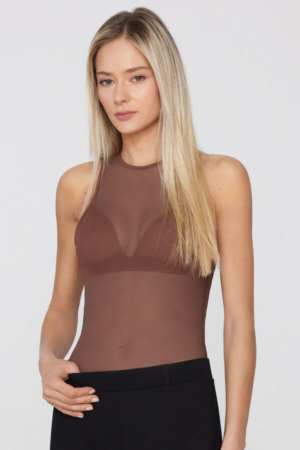 Body com Soutien Ligeiramente Almofadado Essential Tulle  