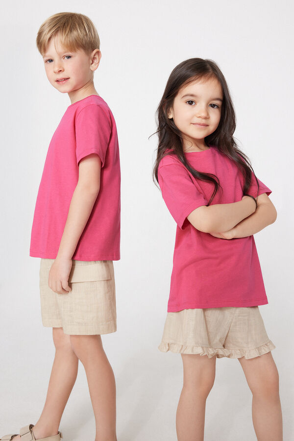 Unisex-Basic-Rundhalsshirt aus 100 % Baumwolle f&uuml;r Kinder  