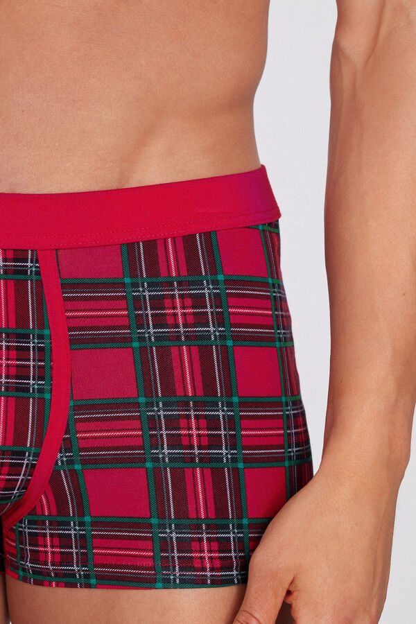 Boxerky z Elastick&eacute; Bavlny s V&aacute;nočn&iacute;m Potiskem  