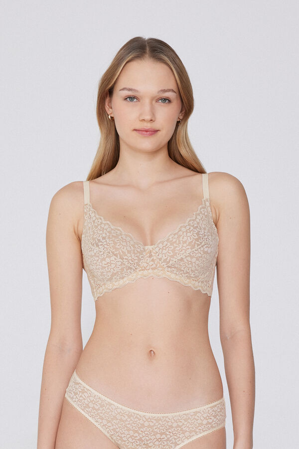 Paris Recycled Lace Unpadded Balconette Bra  