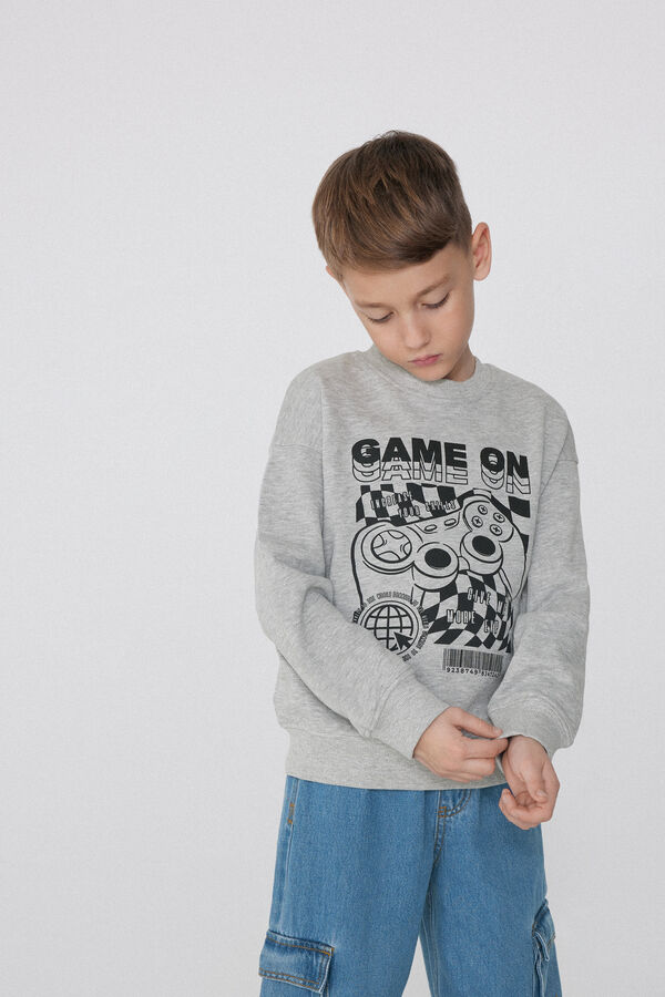 Boys&rsquo; Long Sleeve Sweatshirt with Print  