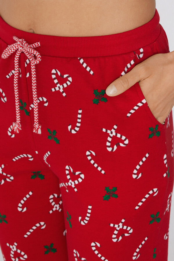 Jogging en Coton &Eacute;pais Imprim&eacute;  