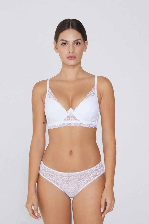 Бюстгальтер Супер Пуш-ап Malib&ugrave; из Переработанного Кружева  