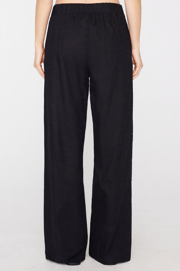 Pantalon Long Palazzo Toile de Coton  