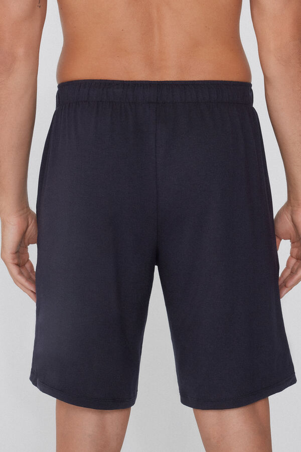 Viscose Shorts with Pockets and Drawstring  