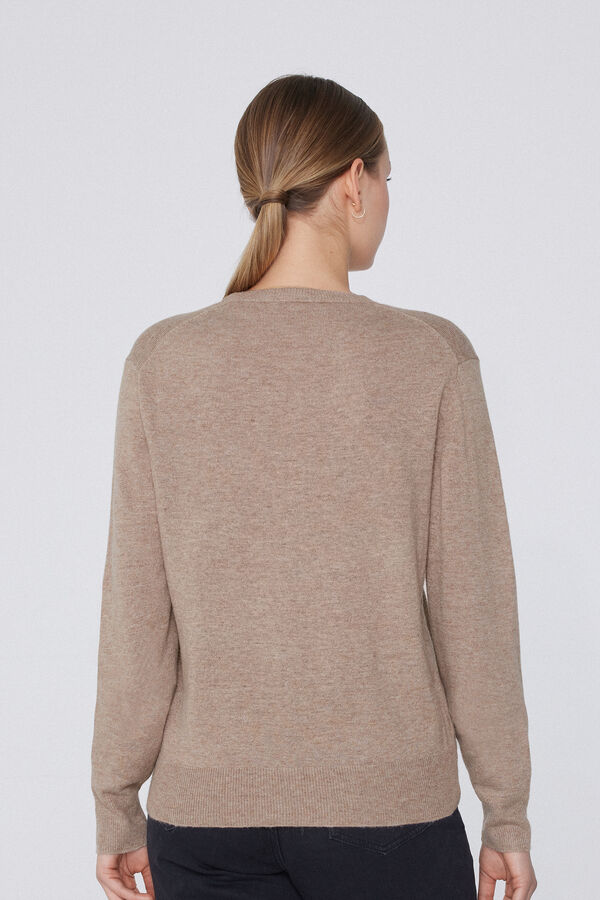 Джемпер из Плотной Смесовой Шерсти  