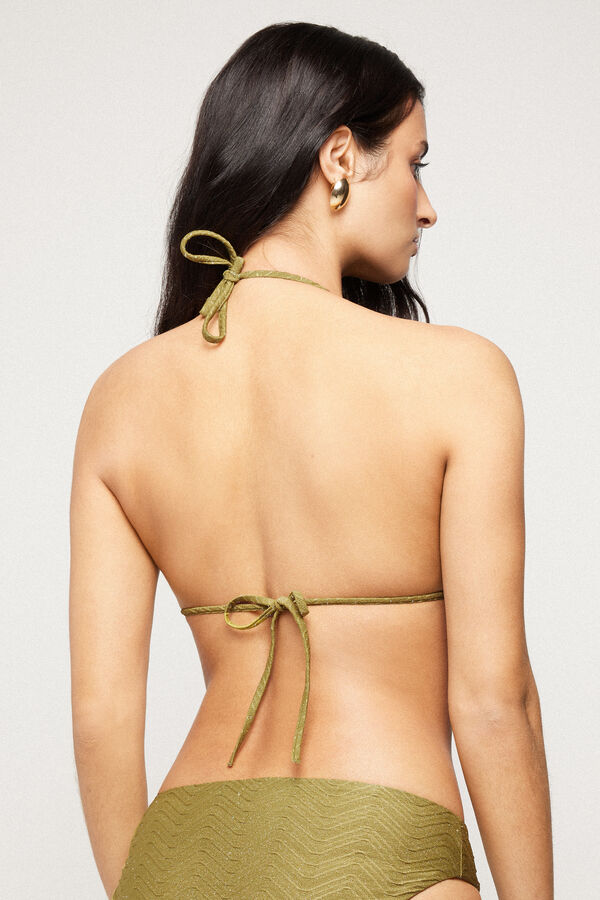Bikini Triangolo Leggermente Imbottito Sparkling Touch Verde Oliva  