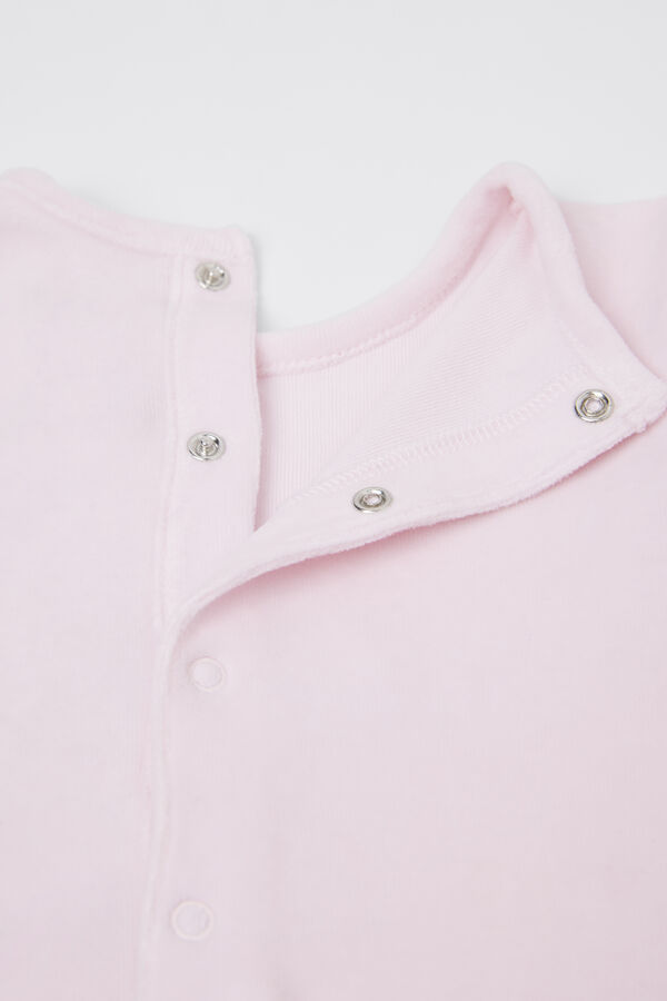 Baby Cotton Chenille Playsuit with Feet  