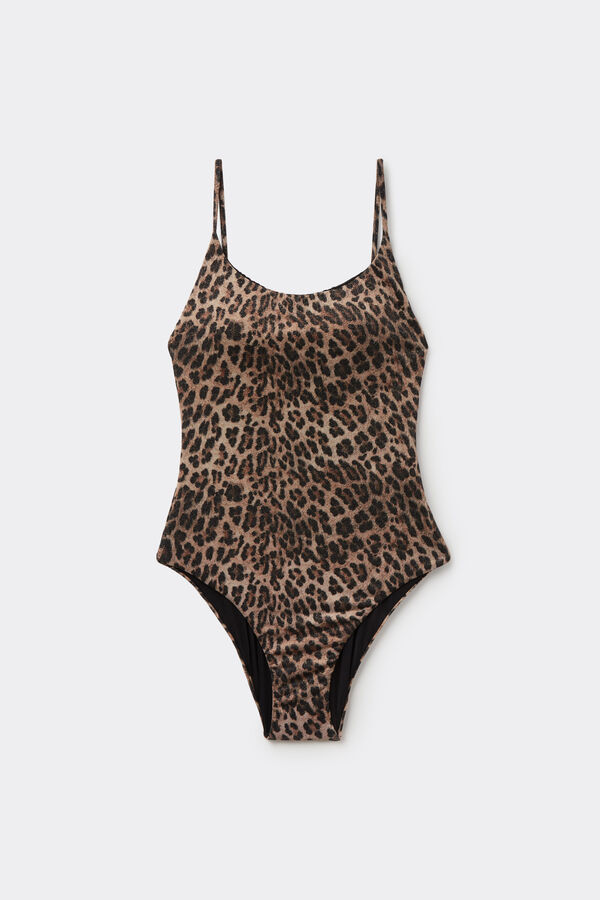 Bright Leopard Lightly Padded One-Piece Swimsuit  