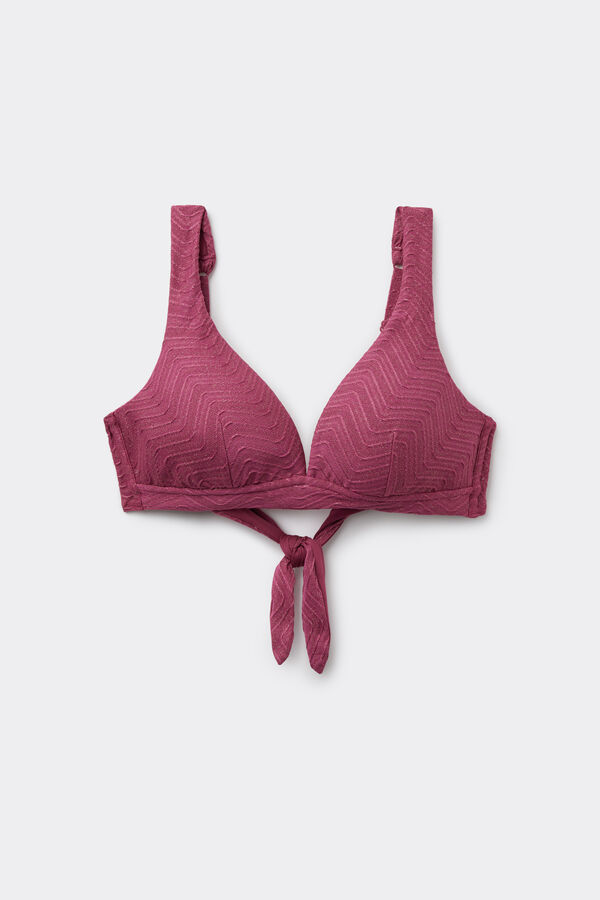 Bikini Triangolo a Spalla Larga Sparkling Touch Malva  