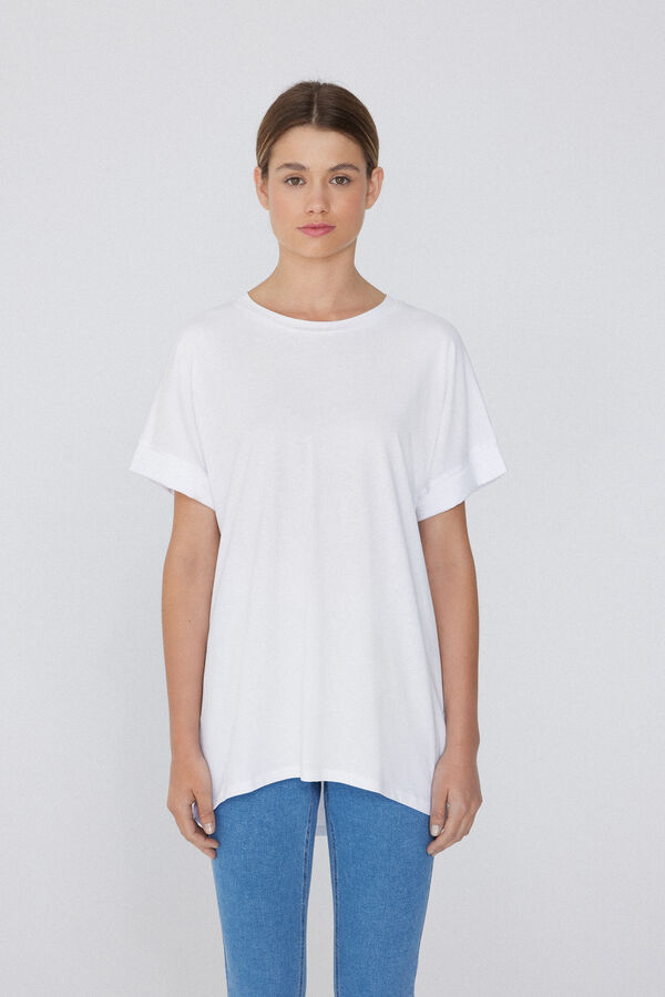 Футболка Бавовняна Кімоно із Закотами  