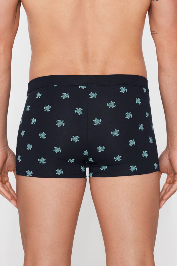 Boxers em Algod&atilde;o El&aacute;stico Estampado  
