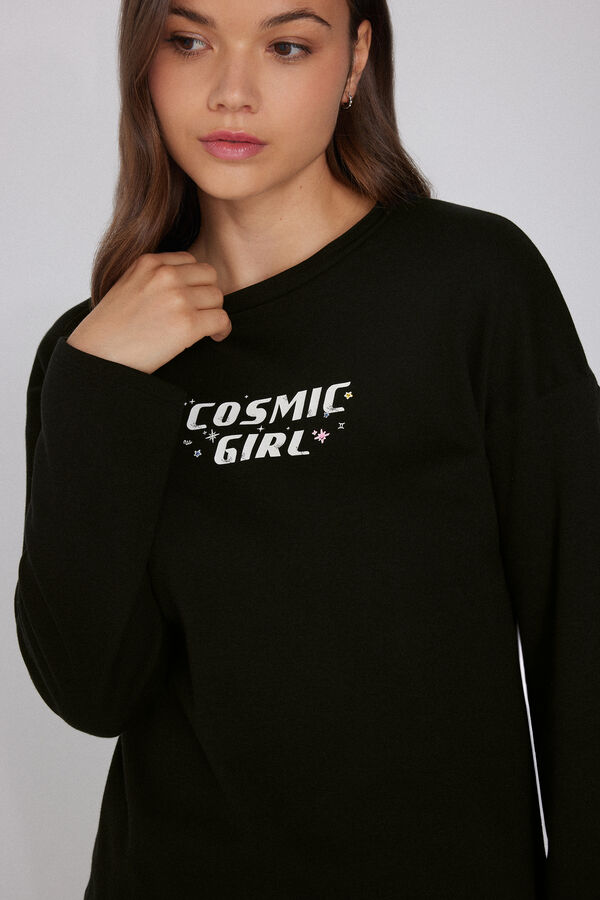 Hossz&uacute; Ujj&uacute; Oversize Pamut Pul&oacute;ver  